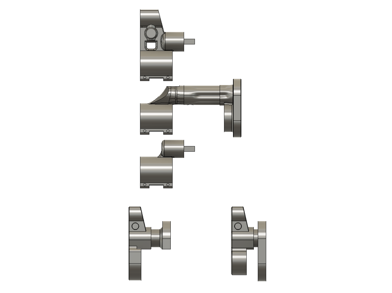 Magfed Maker Bloc Series front faux gas blocks for AK and krinkov style handguards