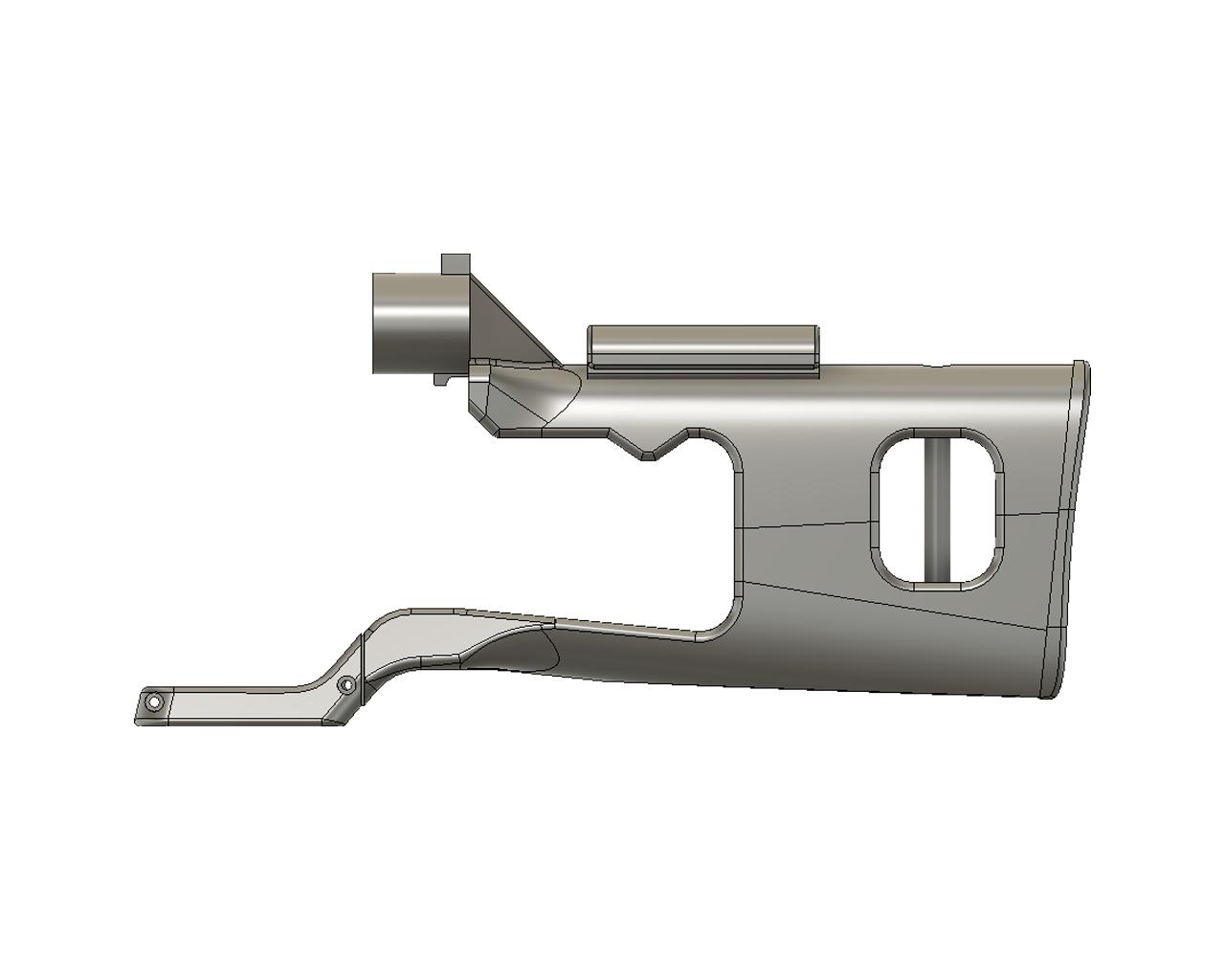 Dragunov SVD stock for PE EMF100 paintball markers, by Magfed Maker